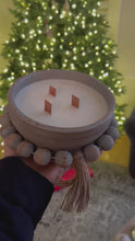 Load and play video in Gallery viewer, La Fancy- Soy Wax Candles in ceramic beaded bowl
